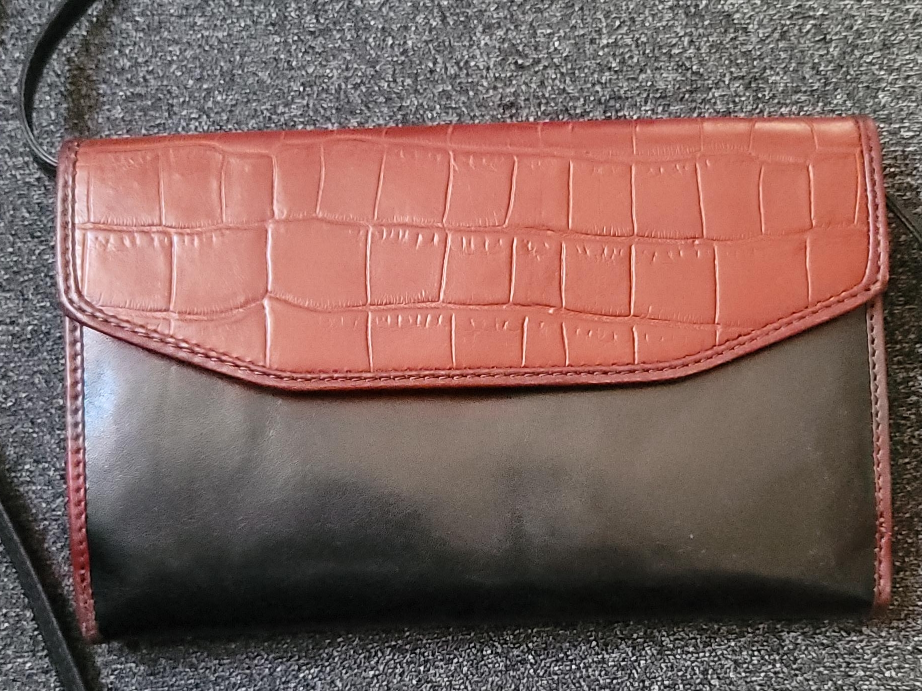 Two-Tone Leather Shoulder Bag thumbnail