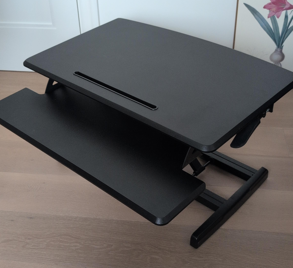 Black Sit-Stand Desk Converter