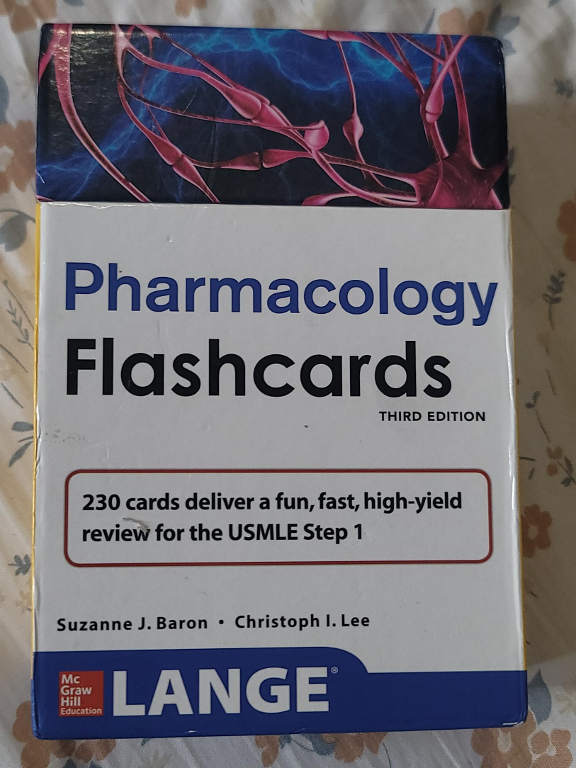 Pharmacology Flashcards - Lange