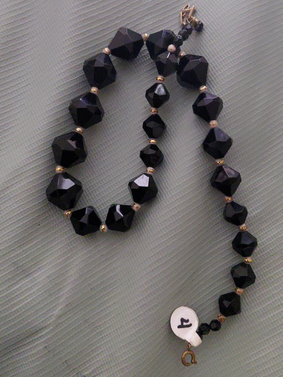 Black Beaded Necklace thumbnail