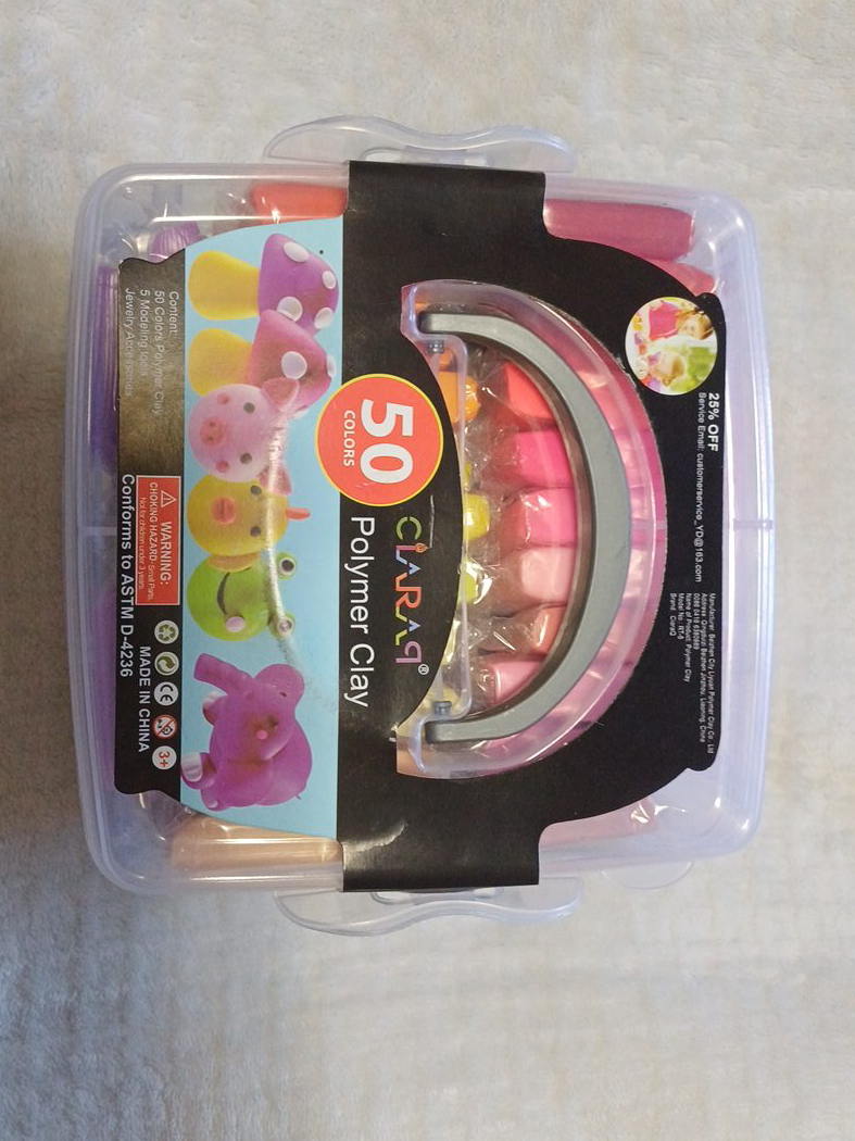 CiaraQ 50 Colors Polymer Clay - New in Box! thumbnail