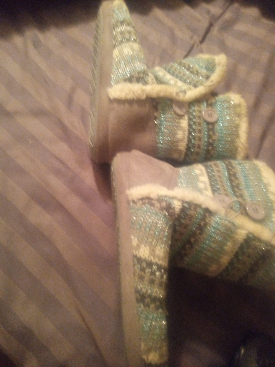 Cozy Knit Slipper Boots thumbnail