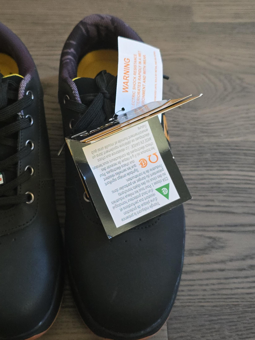 Black CSA Class 1 Safety Shoes