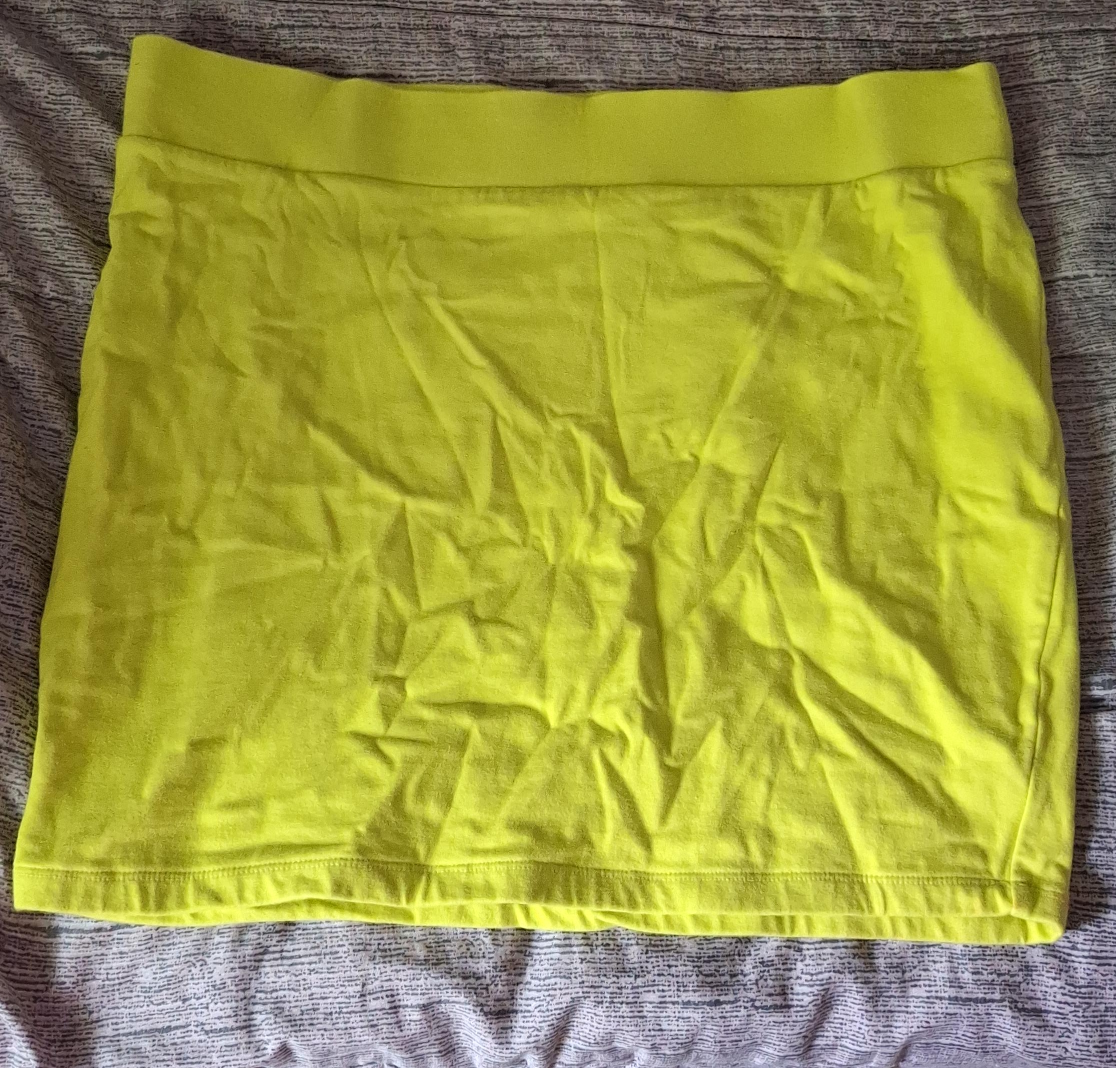 Women's Neon Yellow Mini Skirt