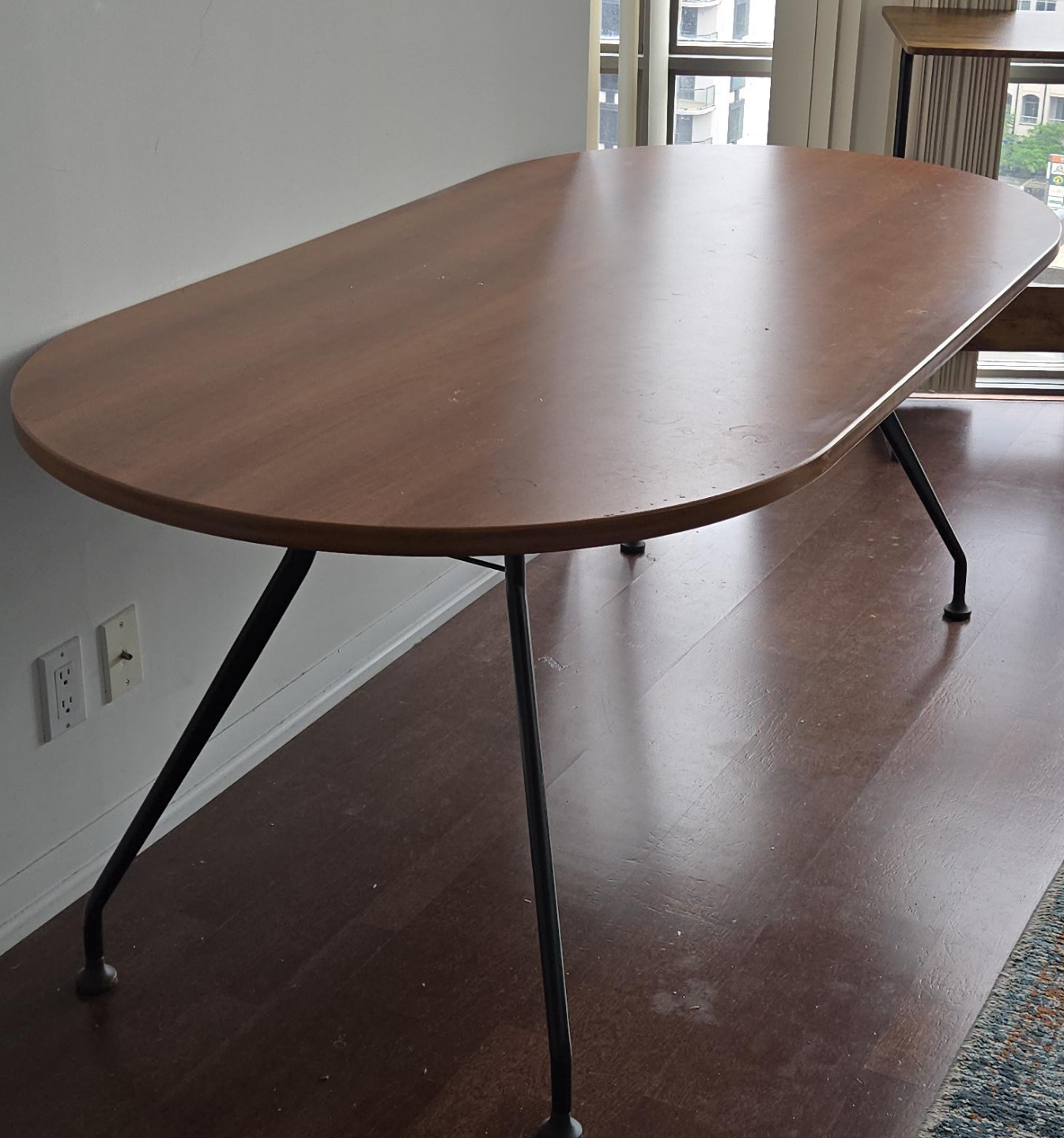 Oval Wooden Dining Table