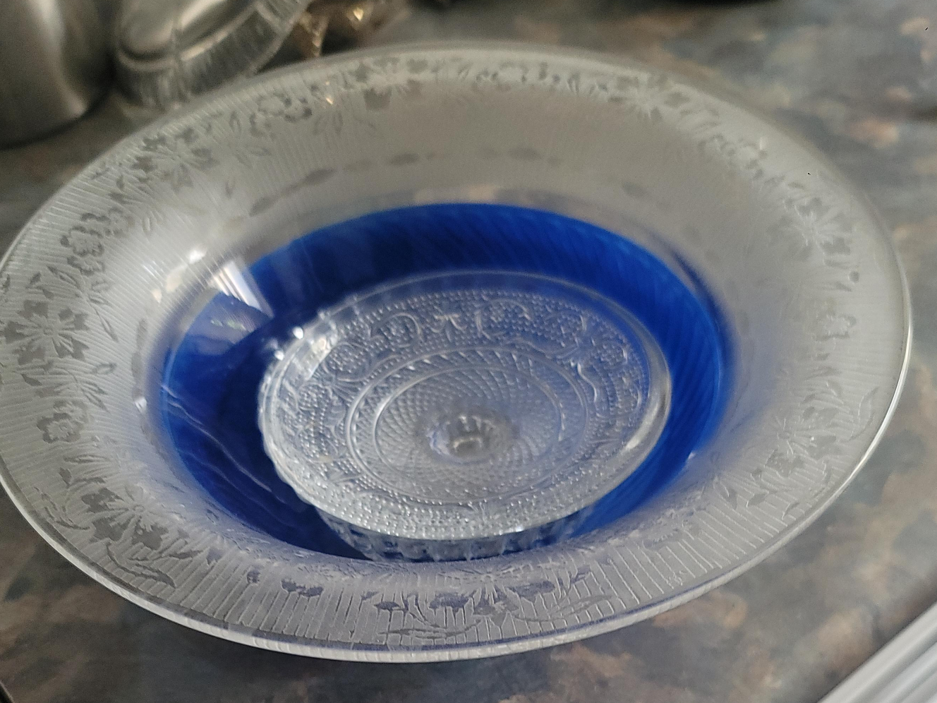 🧡#free -Glass Bowls Set