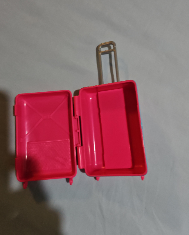 Pink Plastic Toy Suitcase