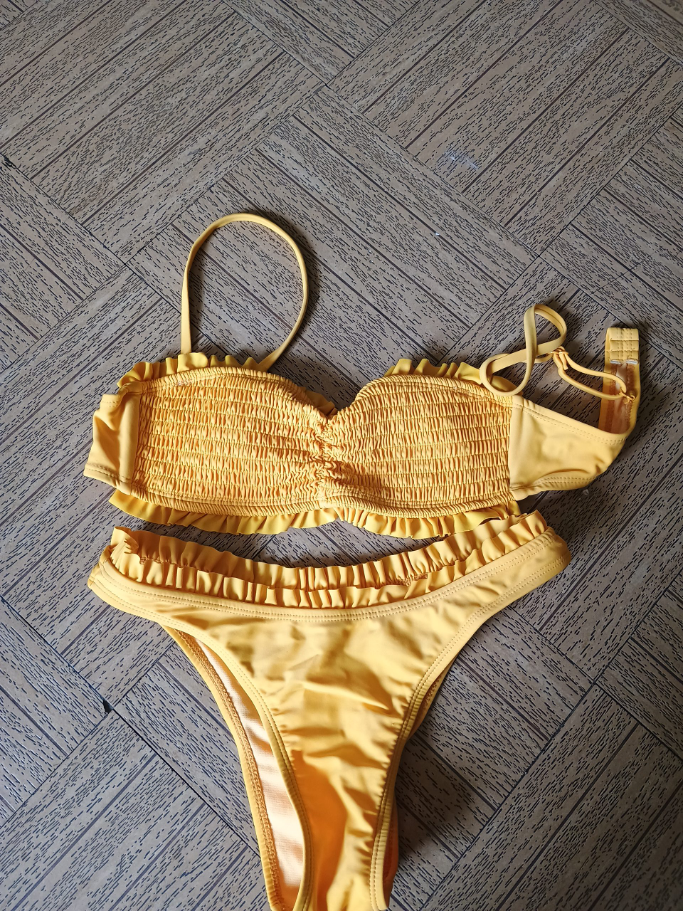 Yellow Two-Piece Swimsuit thumbnail
