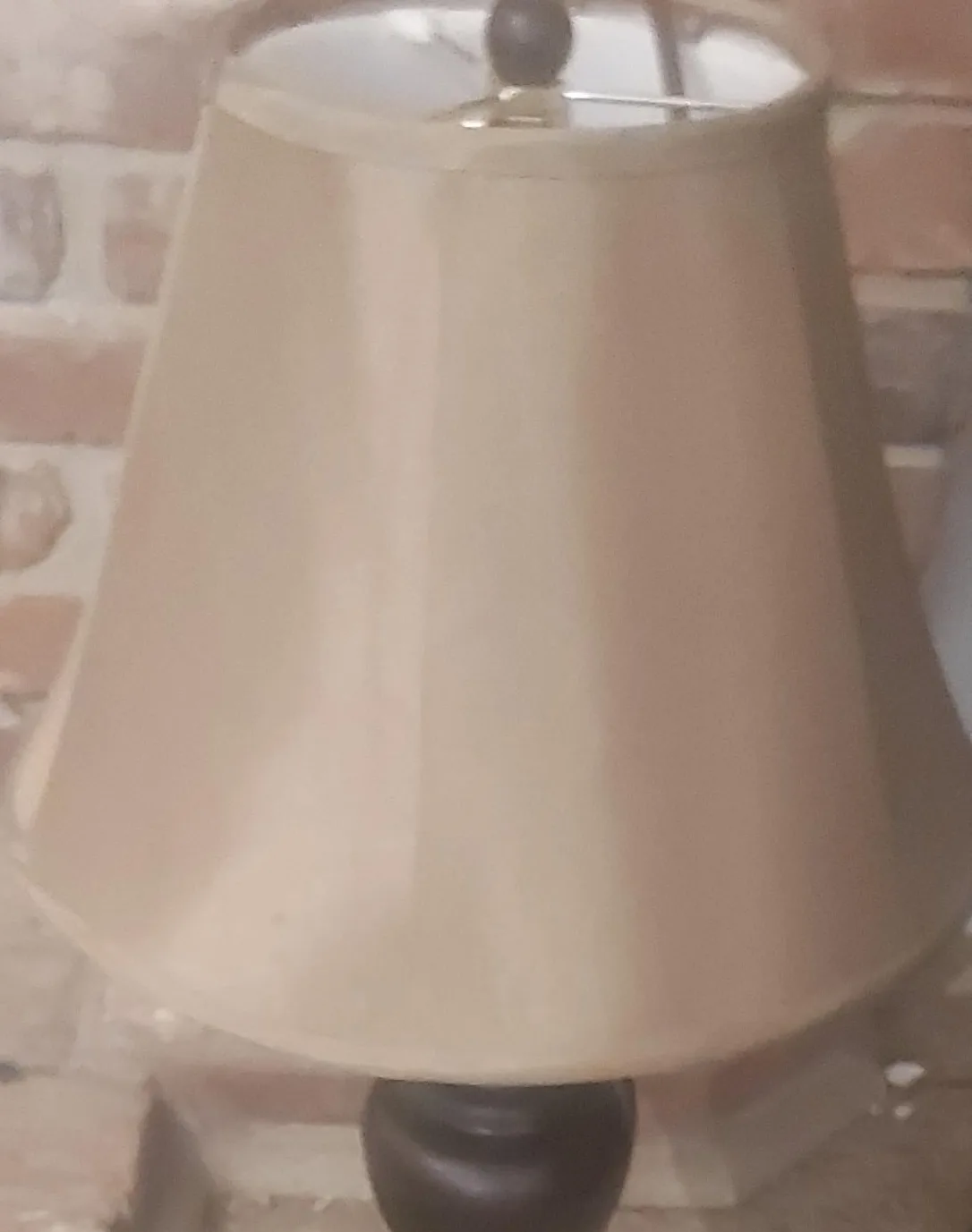 Table Lamp with Beige Shade