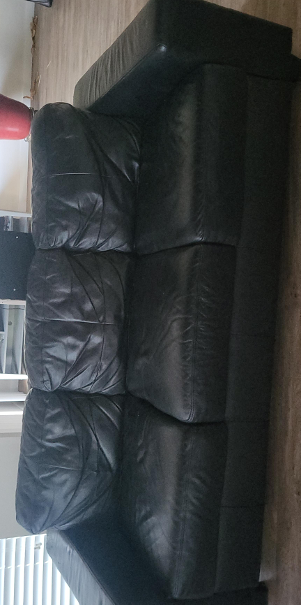 Black Leather Couch thumbnail