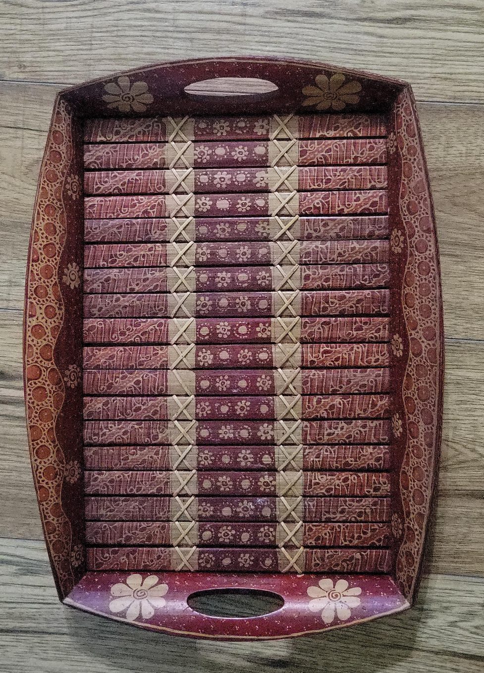 Decorative Wooden Tray thumbnail