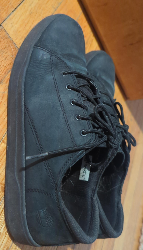 Timberland Black Leather Sneakers 💚 thumbnail