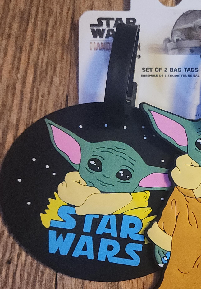 Star Wars The Mandalorian Baby Yoda Bag Tags - Set of 2