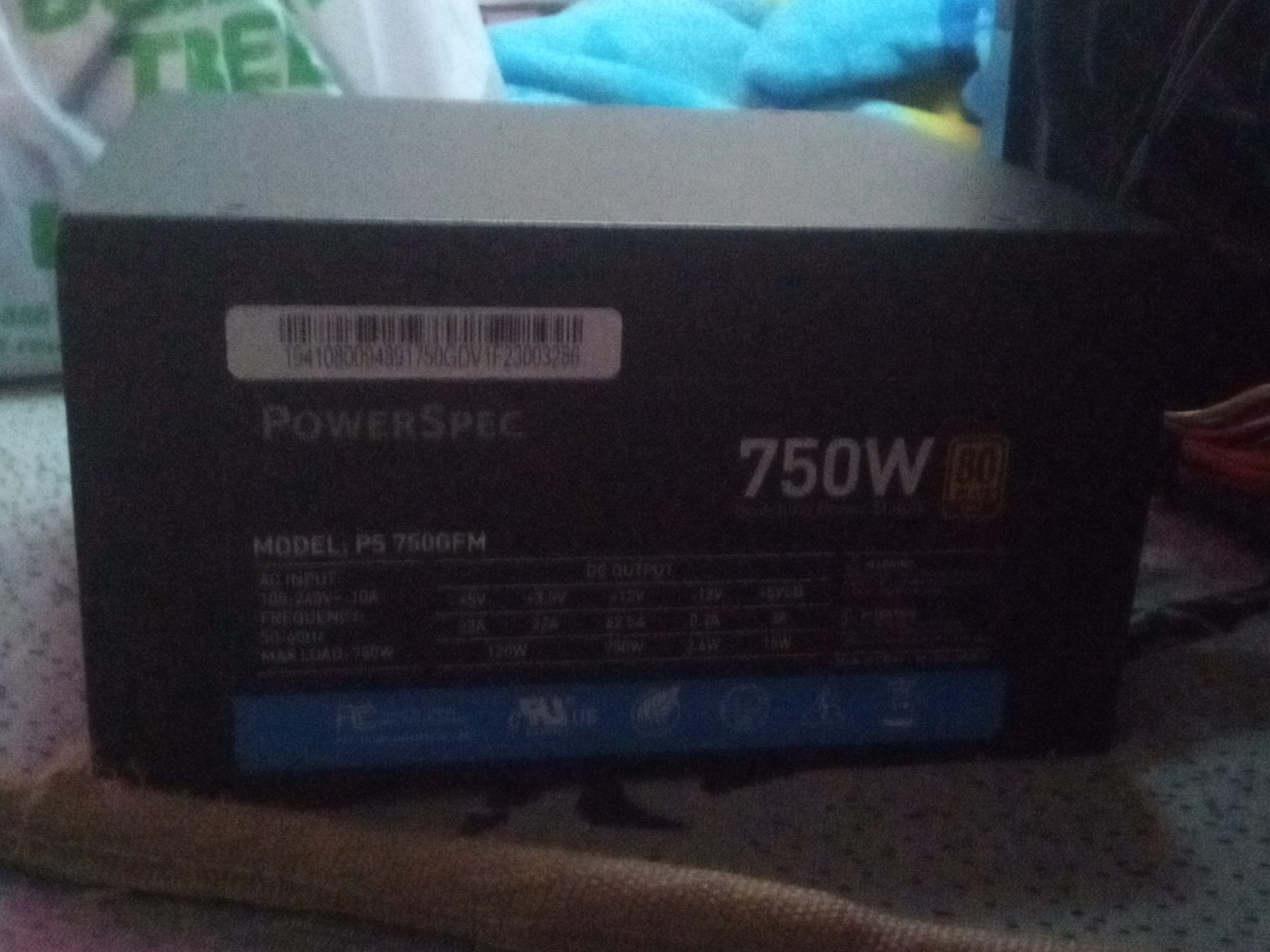 PowerSpec 750W PSU W/ Cables