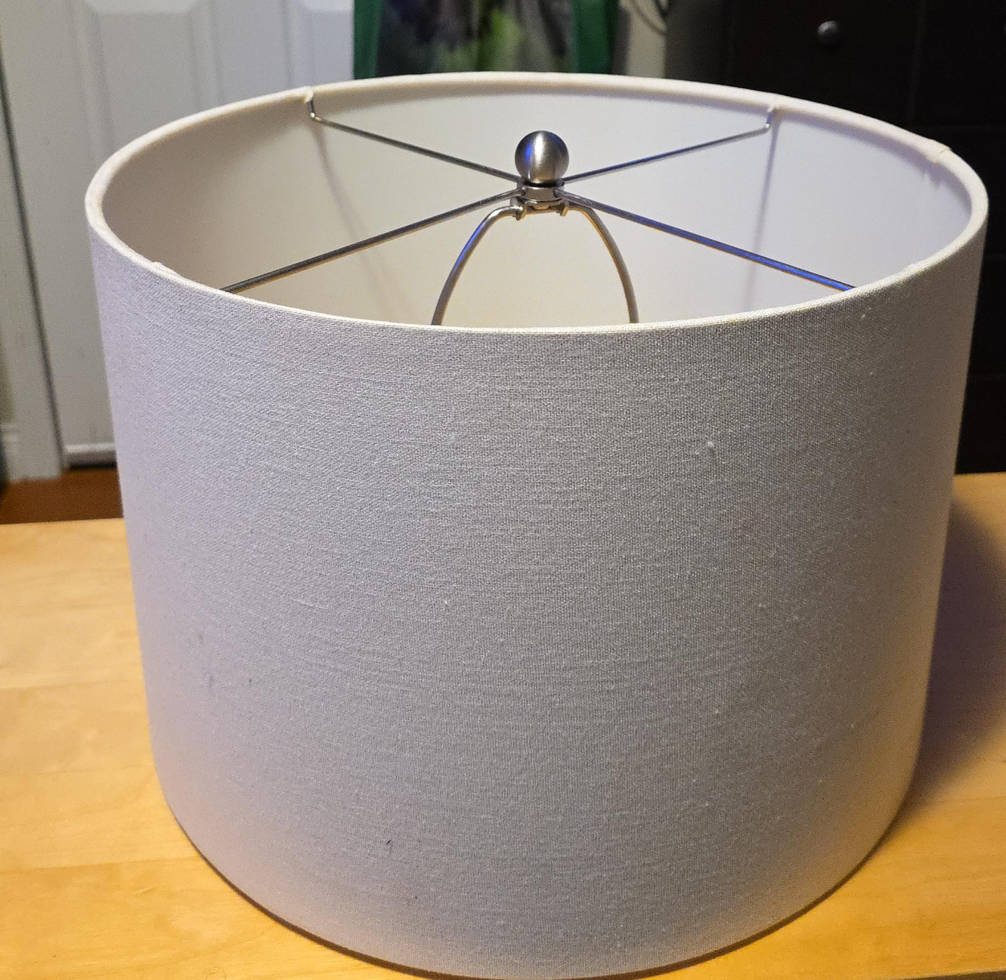 Gray Drum Lamp Shade