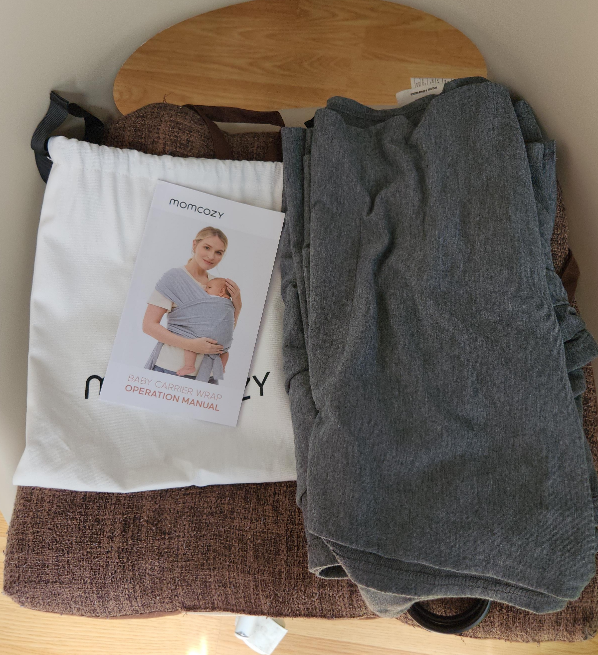 Momcozy Baby Carrier Wrap - Deep Grey