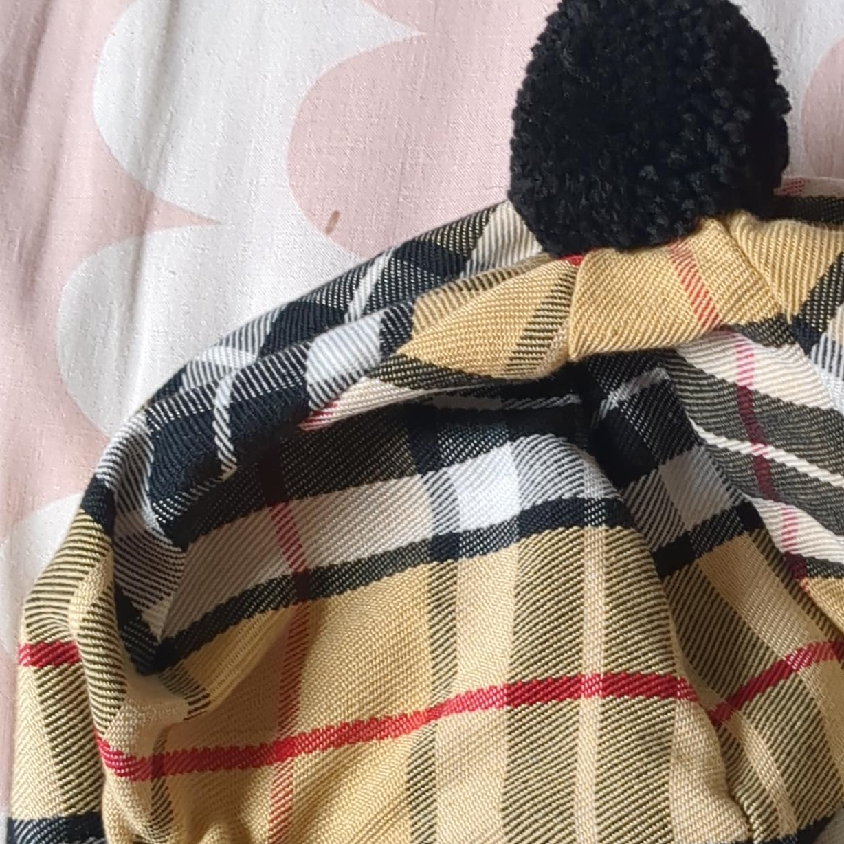 Burberry Plaid Wool Beret Hat thumbnail