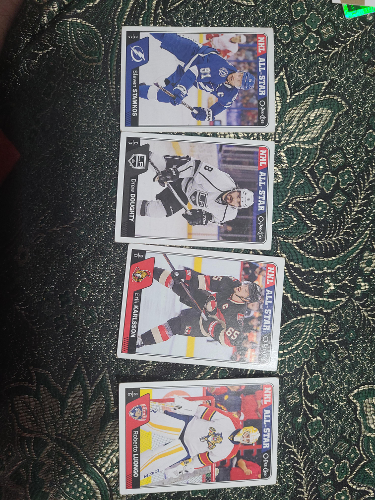 All-Star Cards - Steven Stamkos, Drew,  Erik Karlsson, Roberto thumbnail