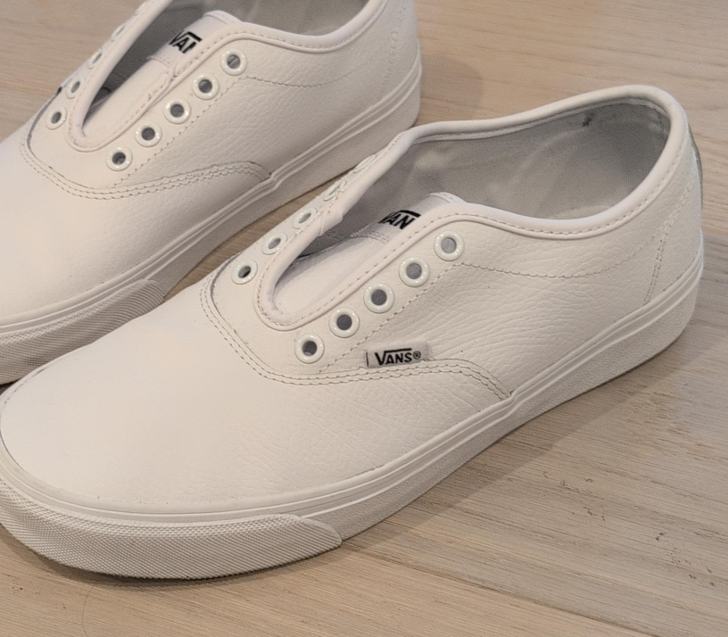 Vans Authentic Leather White Sneakers thumbnail