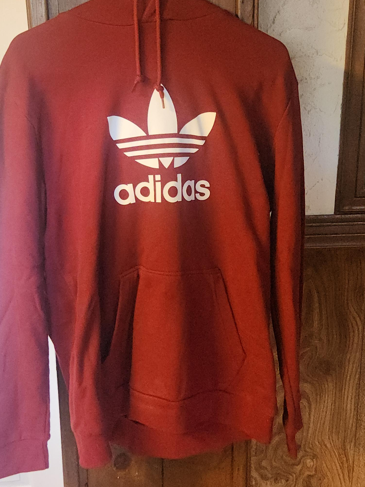 Adidas Burgundy Hoodie thumbnail