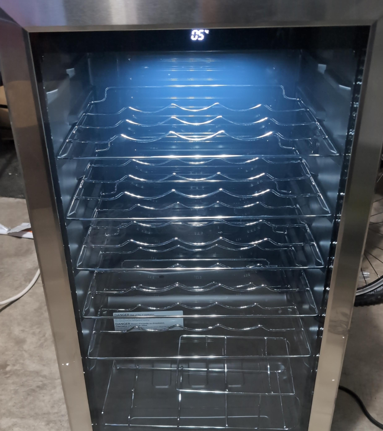 Wine cooler with multiple shelves insignia NS-WC29SS3