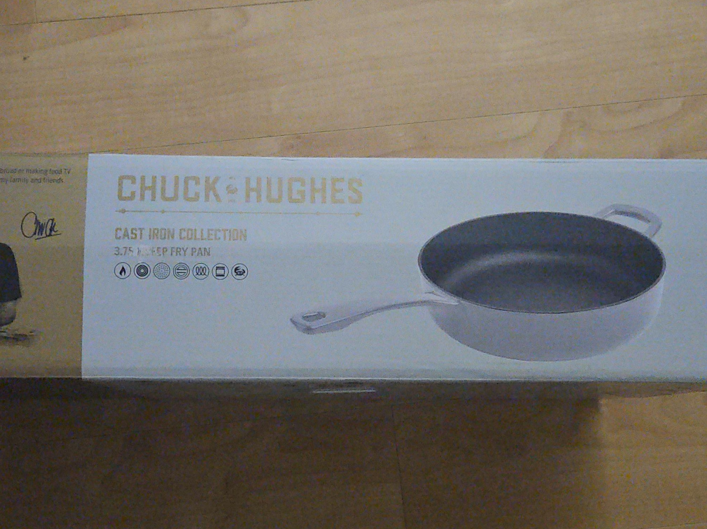 Chuck Hughes Cast Iron 3.75L Fry Pan