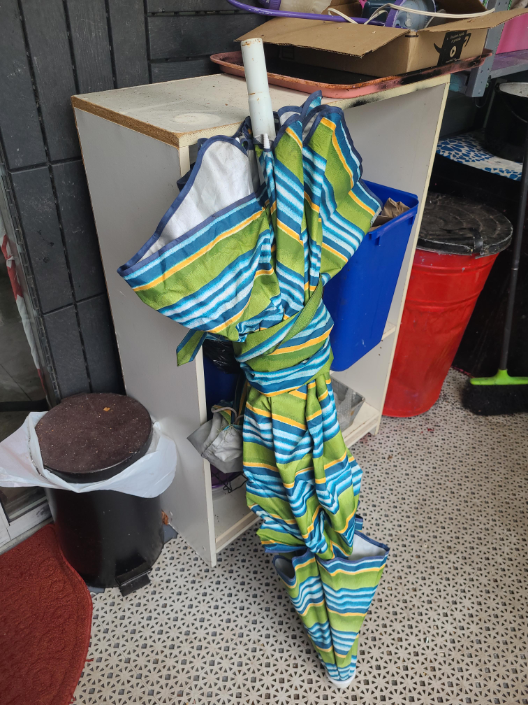 Striped Patio Umbrella thumbnail
