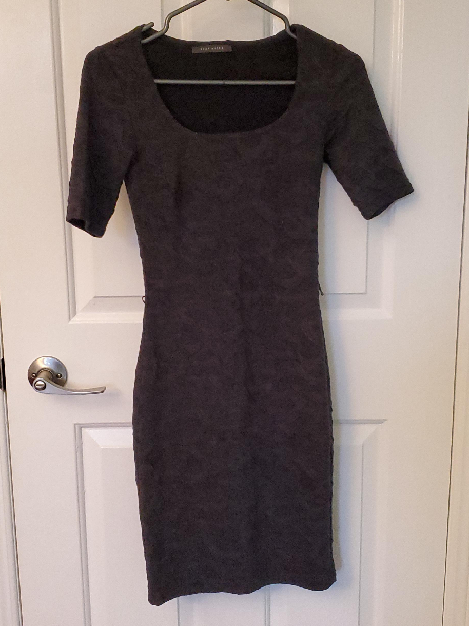 Suzy Shier Dark Grey Dress XS thumbnail