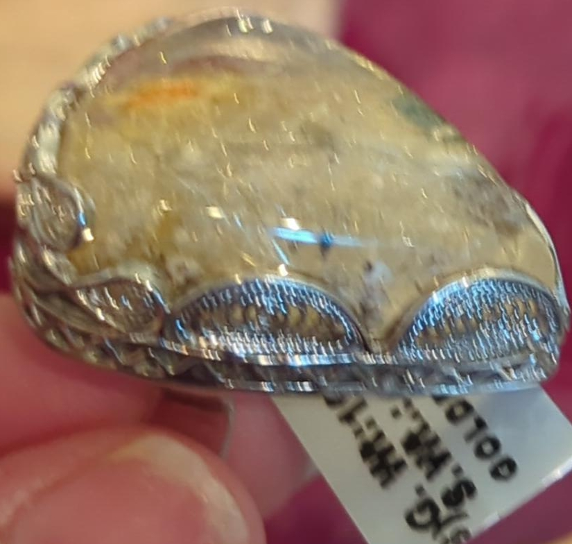 Vintage Silver Ring with Stone thumbnail