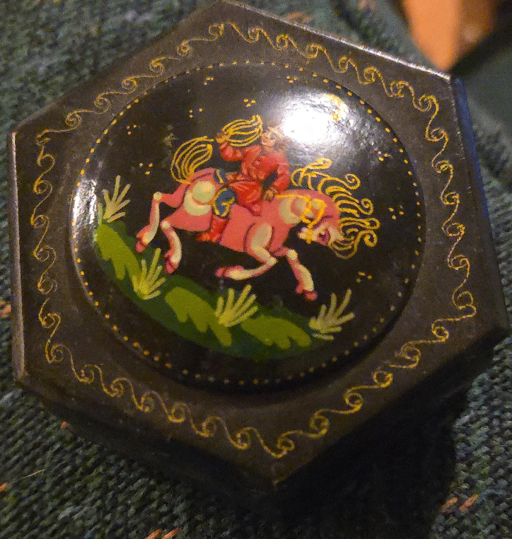 Vintage Russian Lacquer Box thumbnail