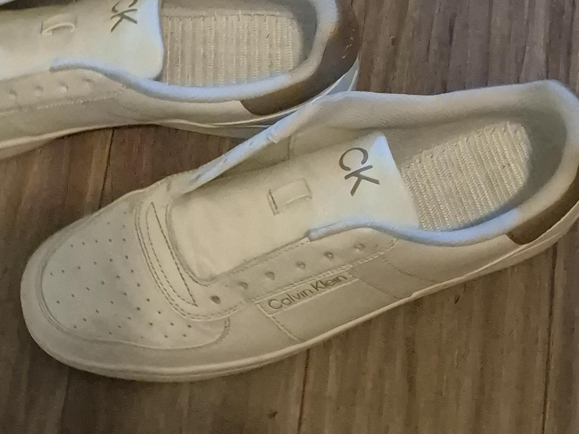 Calvin Klein White Slip-On Sneakers thumbnail
