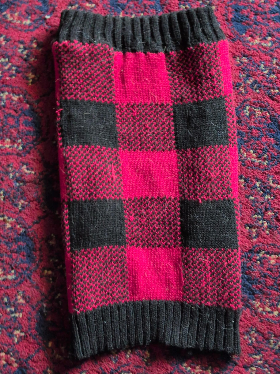 Pink & Black Buffalo Check Leg Warmer thumbnail