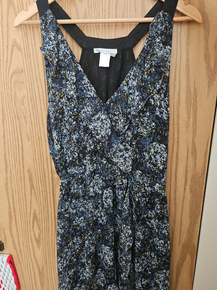 Fred David Floral Dress - Size L thumbnail