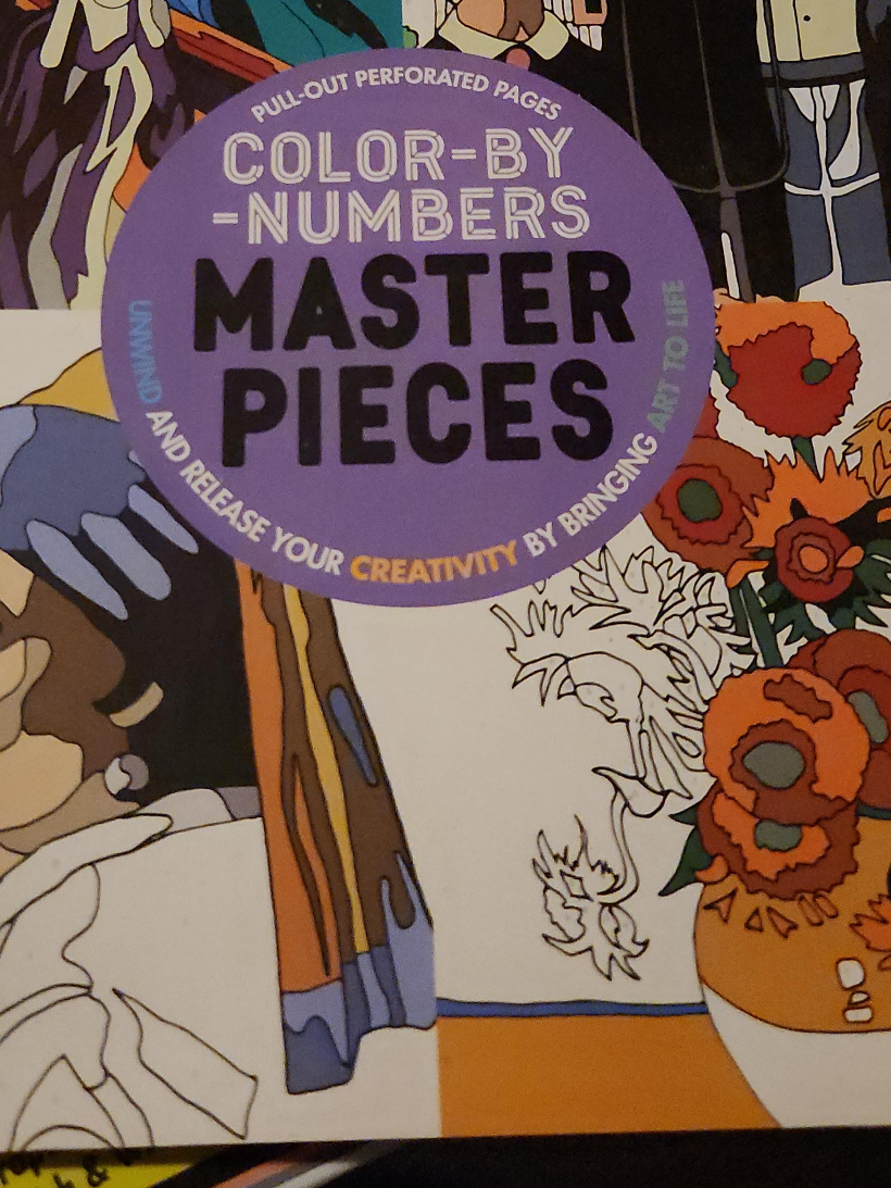 Unwind Masterpieces Color-By-Numbers Book thumbnail