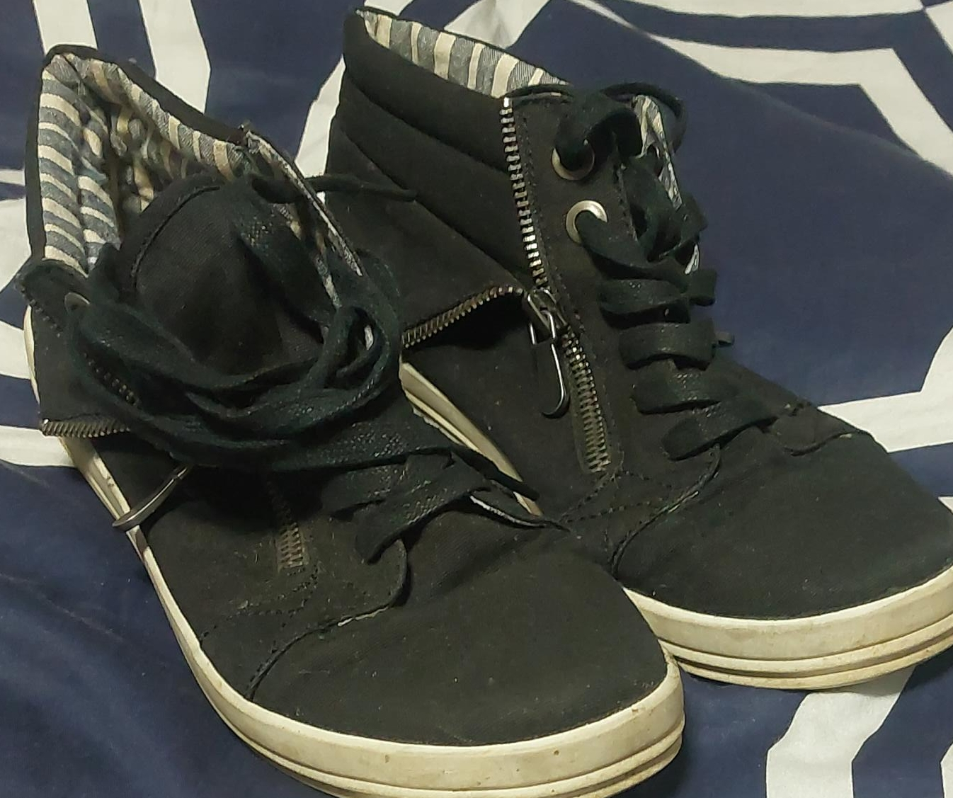 Black High Top Sneakers thumbnail