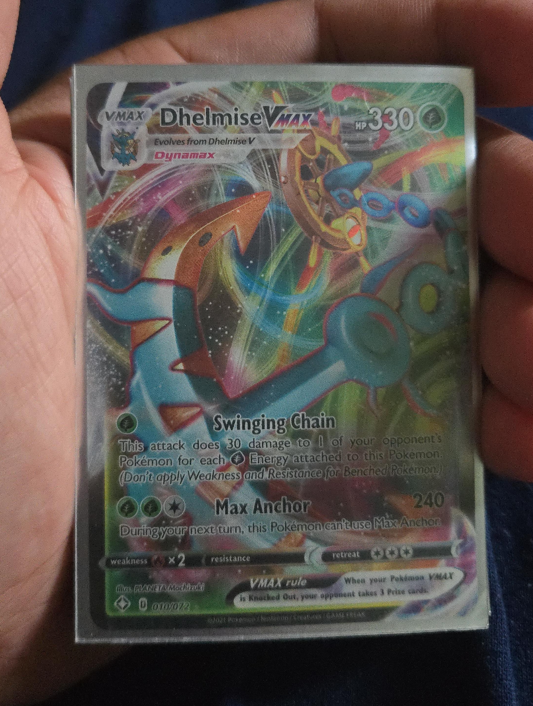 Dhelmise VMAX Pokemon Card thumbnail
