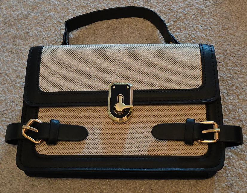 Beige and Black Handbag thumbnail