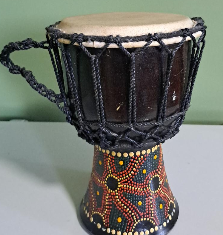 Small Decorative Djembe Drum thumbnail