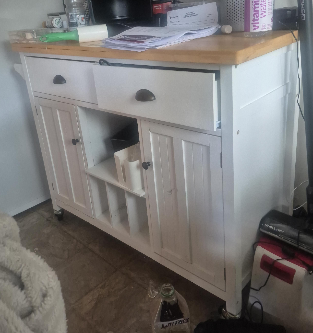 White Kitchen Island Cart thumbnail