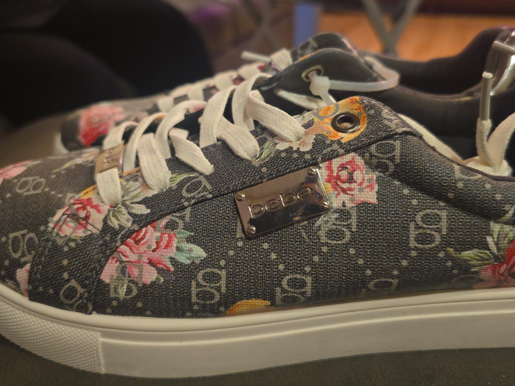 Bebe Floral Print Sneakers thumbnail