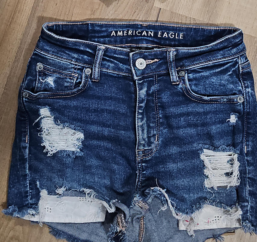American Eagle Distressed Denim Shorts thumbnail