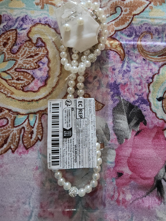 Pearl Necklace & Earring Set - New thumbnail