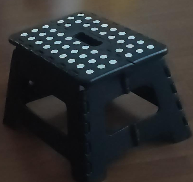 Black Folding Step Stool thumbnail