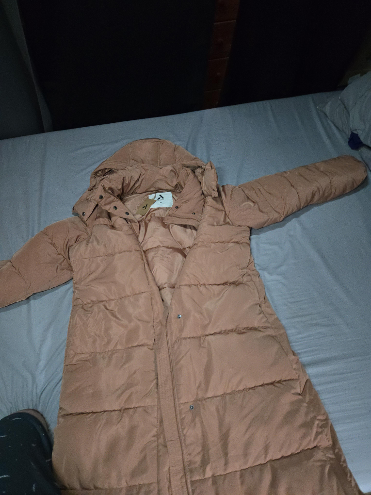 Puffer Coat - Size M - Light Brown thumbnail