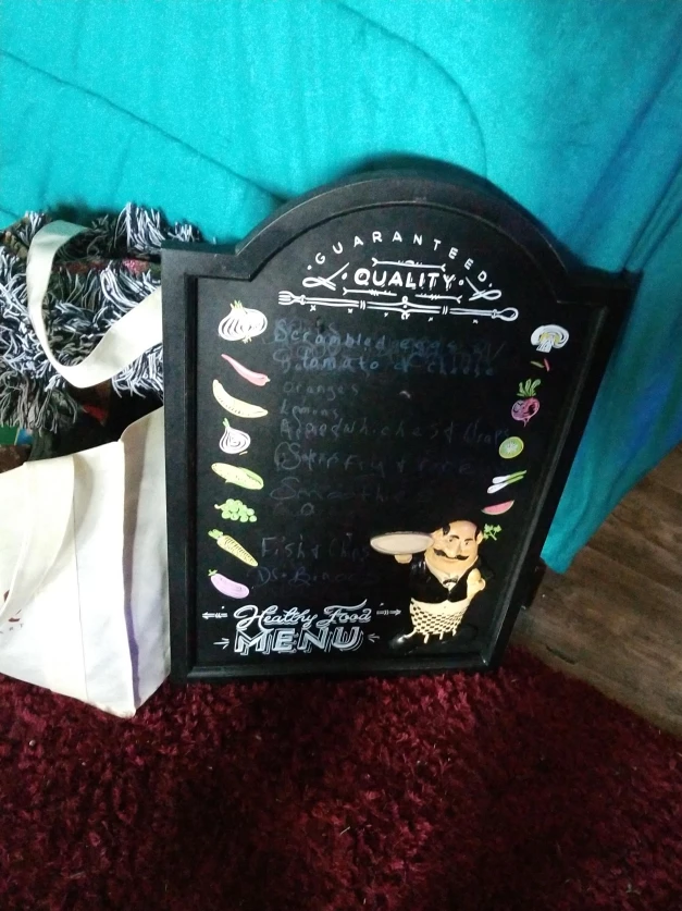 Healthy Food Menu Chalkboard thumbnail