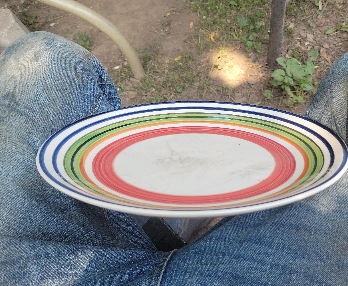 Striped Decorative Plate thumbnail
