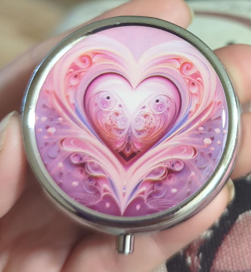 Round Pill Organizer with Mirror thumbnail