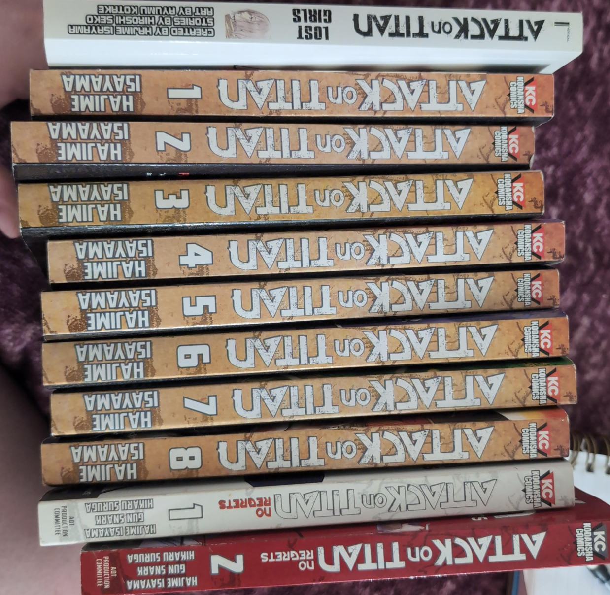 Attack on Titan Manga Volumes 1-8 + No Regrets 1-2 thumbnail