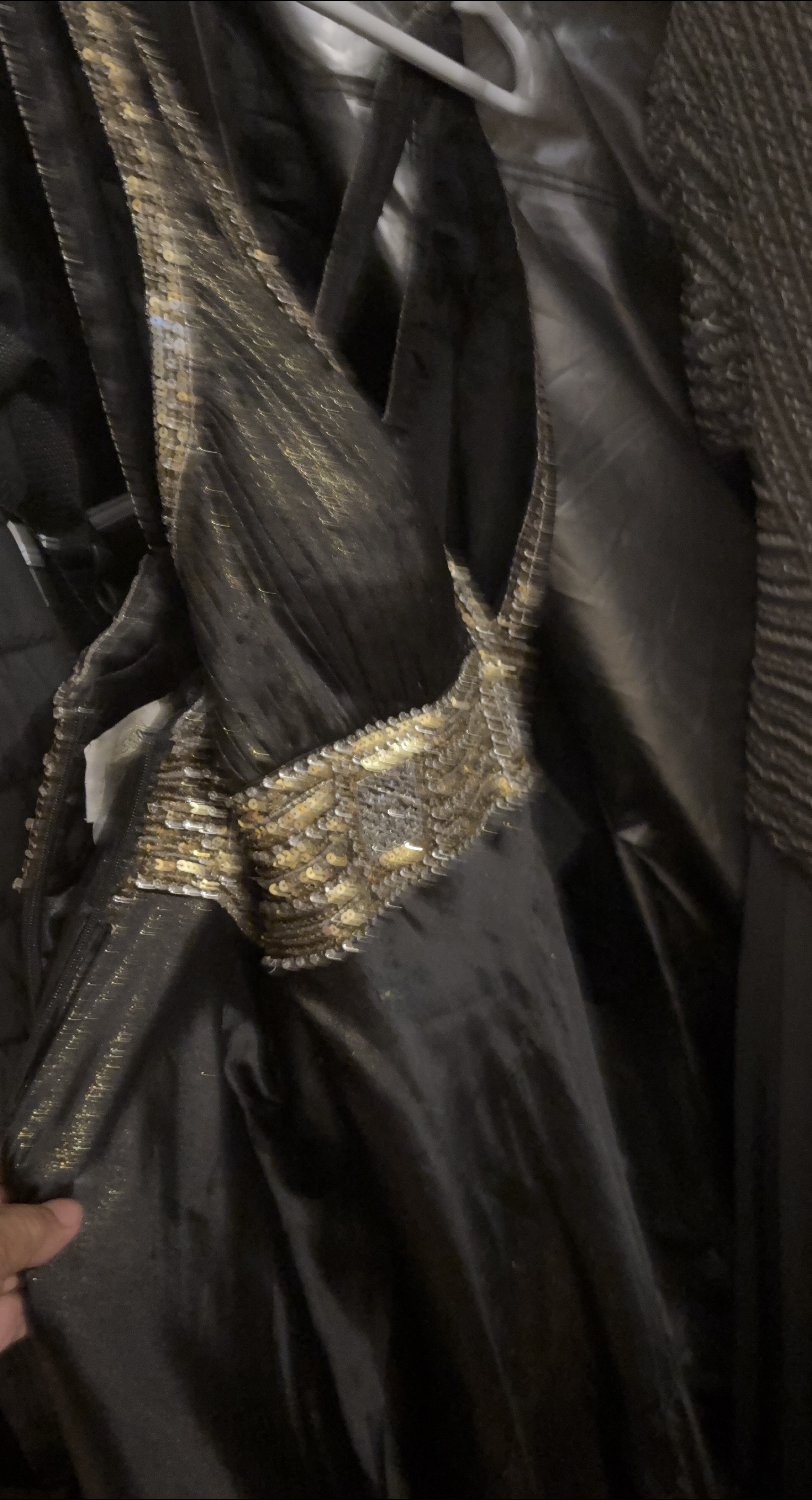 Black & Gold Sequin Dress thumbnail