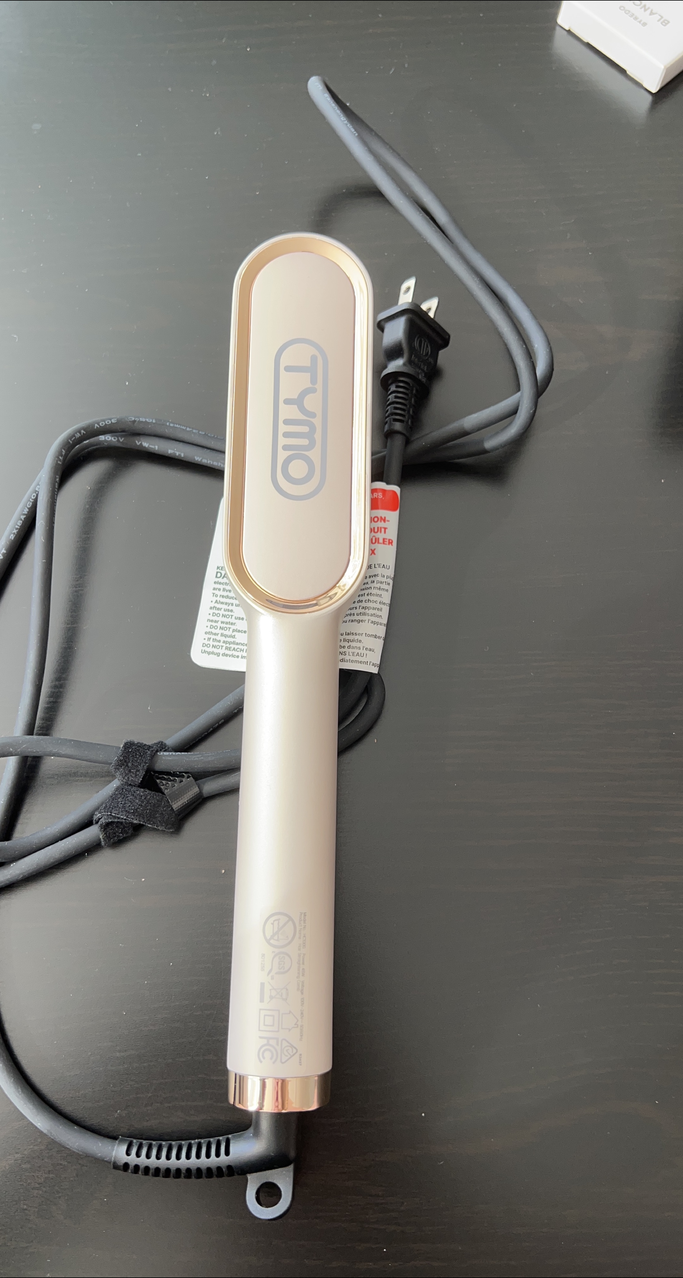 TYMO Hair Straightener Brush, Gold thumbnail